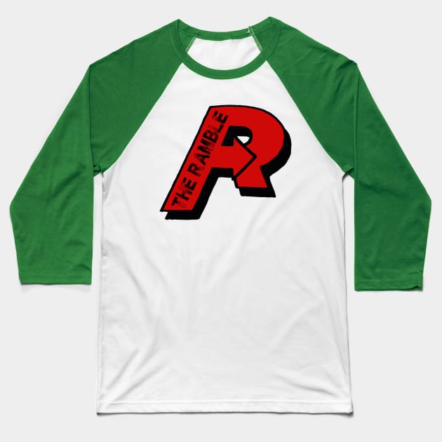 "R" Ramble Baseball T-Shirt by TheRamblePod